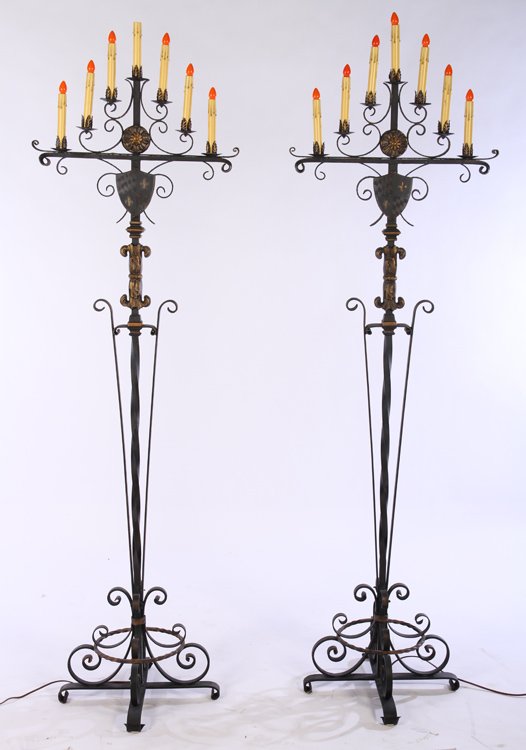 TORCIERIES CAST AND WOUGHT IRON CIRCA 1920S (1 of 7)