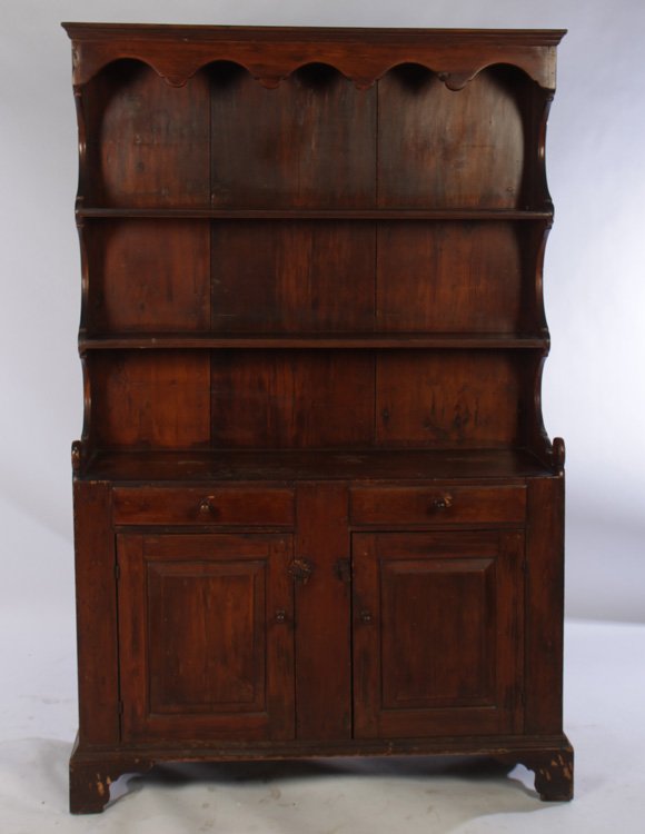 AMERICAN 19TH CENTURY PWETER CUPBOARD (1 of 5)