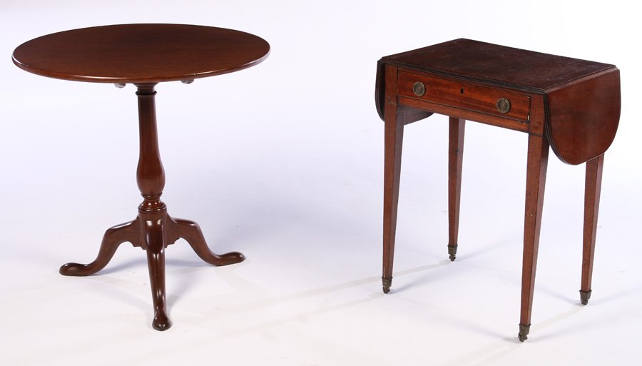 2 PC LOT 18TH CENT. ENGLISH FURNITURE GEORGE III (1 of 6)