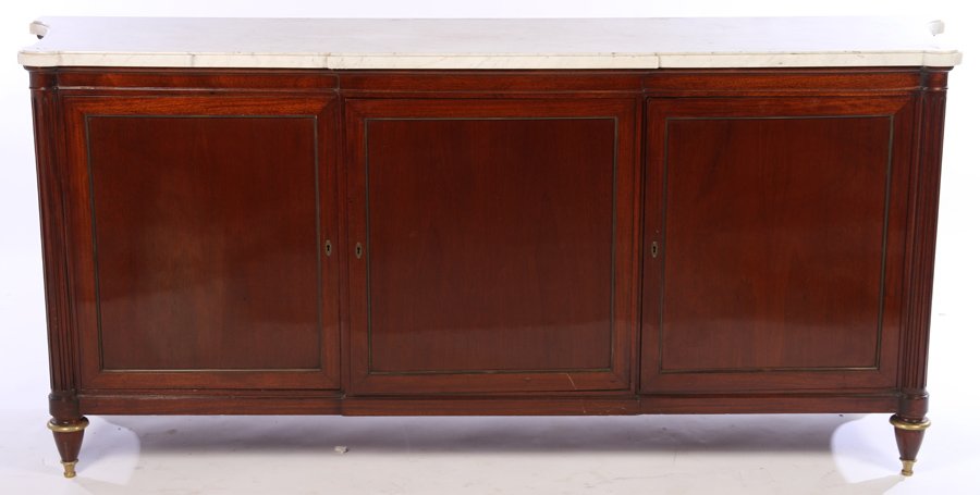 NORDISKA MAHOGANY DIRECTOIRE SIDEBOARD C.1950 (1 of 4)