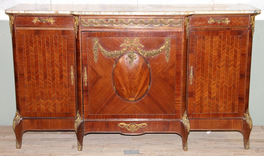 BELLE EPOCH LOIS XV BRONZE MOUNTED SIDEBOARD 1890 (1 of 6)