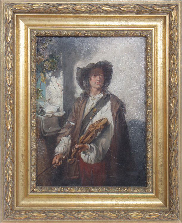 19TH C. EUROPEAN SCHOOL ON ON WOOD PANEL PAINTING (1 of 3)