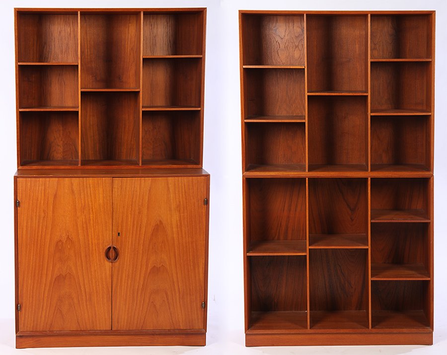 COMPANION PAIR OF DANISH BOOKCASES C.1960 (1 of 5)