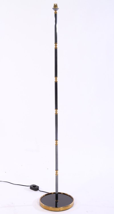 FRENCH BRASS & STEEL FLOOR LAMP CIRCA 1950 (1 of 3)