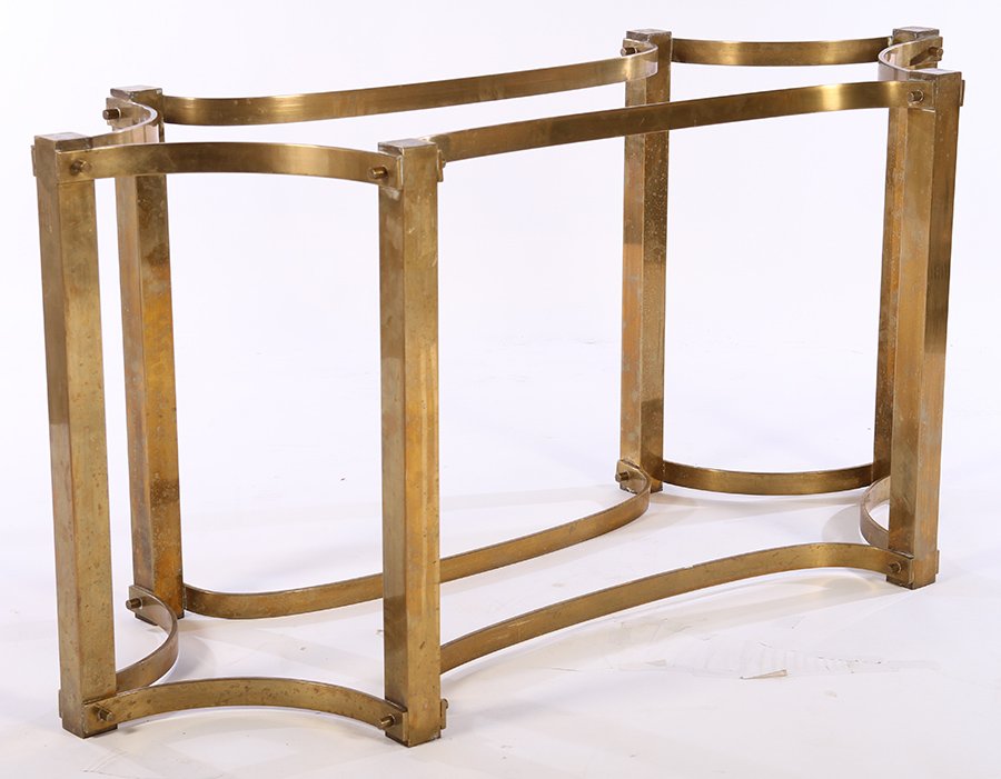 INTERESTING BRONZE TABLE BASE CIRCA 1970. (1 of 4)