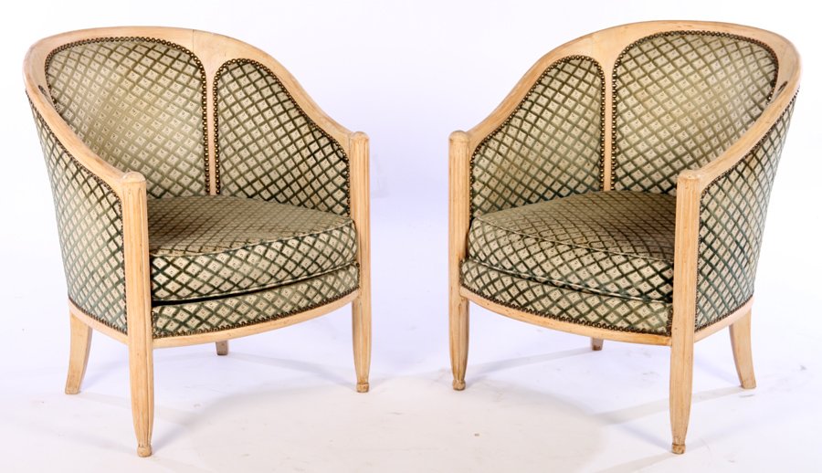 PAIR FRENCH ART DECO CLUB CHAIRS C.1935 (1 of 5)