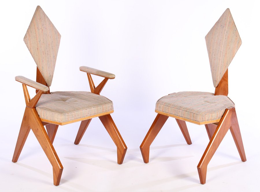 PAIR STUDIO CHAIRS FRANK LLOYD WRIGHT (1 of 5)