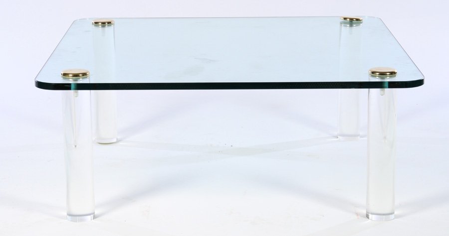 PACE MID CENTURY COFFEE TABLE GLASS TOP 1970 (1 of 3)