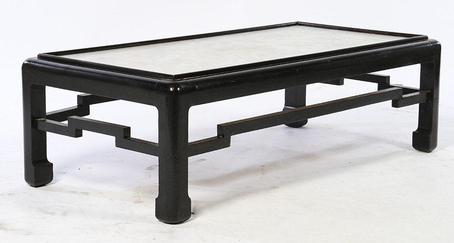 MID CENTURY ASIAN INSPIRED EBONIZED COFFEE TABLE (1 of 3)