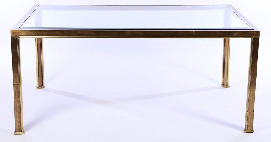 MASTERCRAFT BRONZE BRASS DINING TABLE 1970 (1 of 4)