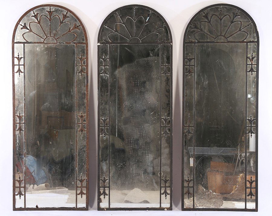 3 FRENCH WROUGHT IRON MIRRORS CIRCA 1930 (1 of 5)