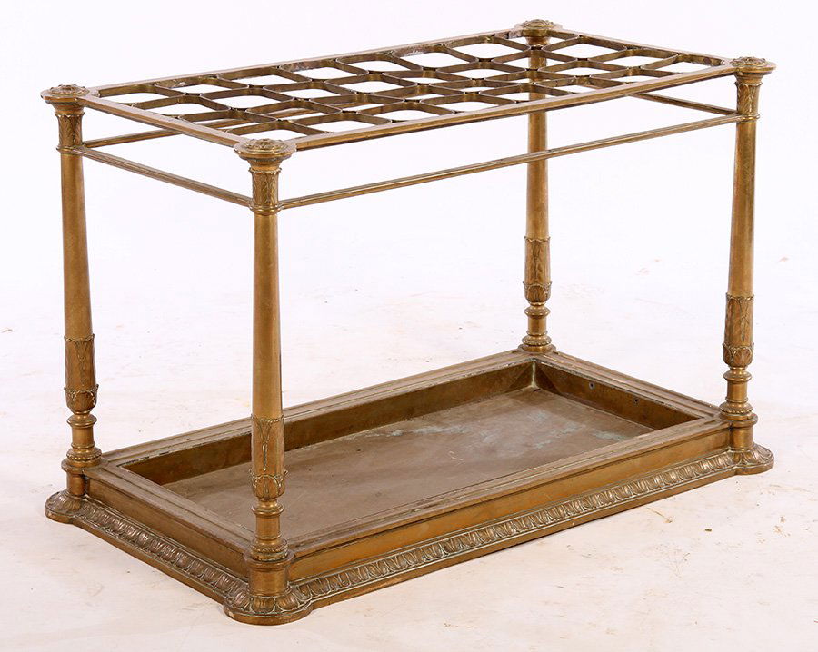 BRONZE REGENCY STYLE CANE UMBRELLA STAND 1900 (1 of 6)