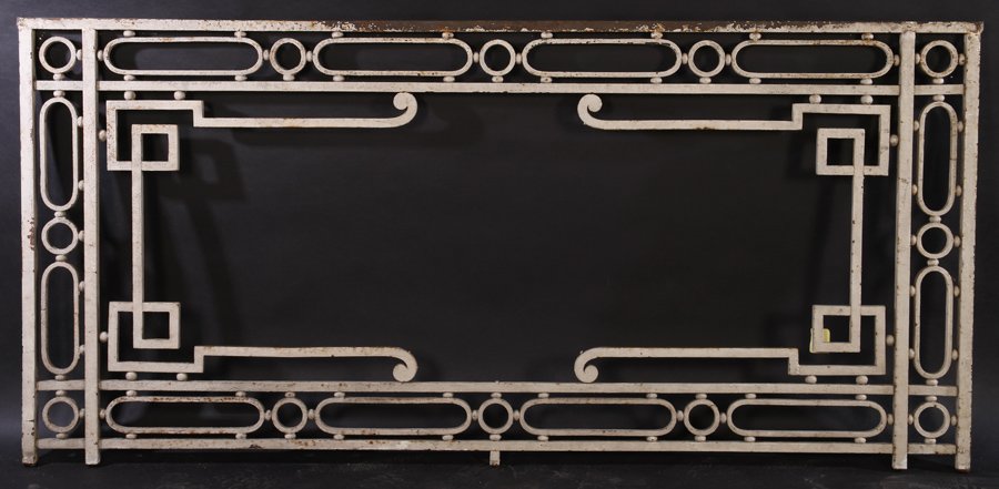 FRENCH WROUGHT IRON BALCONY PANEL C.1910 (1 of 3)