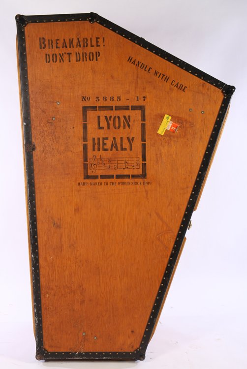 LYON AND HEALY HARP CASE CIRCA 1920 (1 of 6)