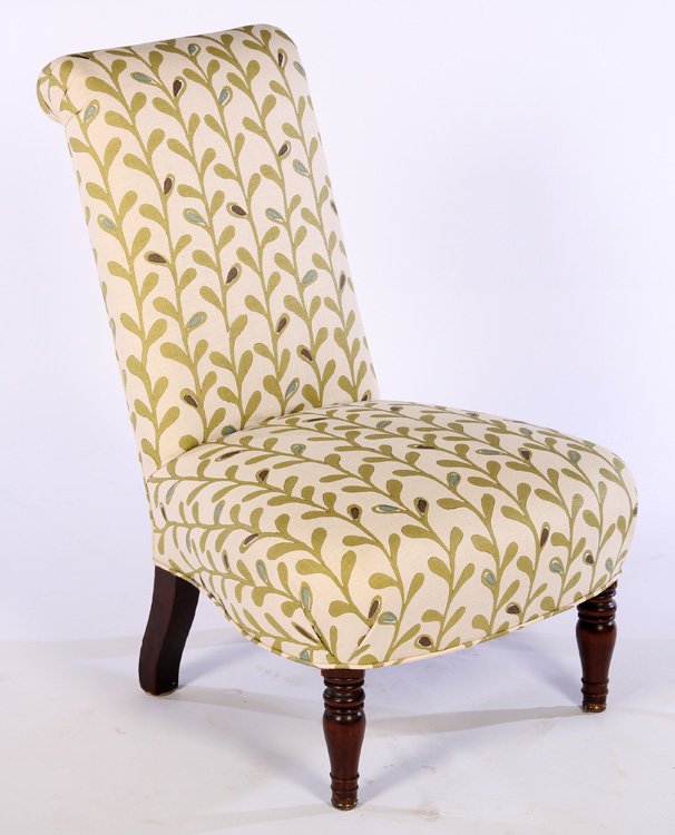 FRENCH NAPOLEON III STYLE SLIPPER CHAIR (1 of 4)