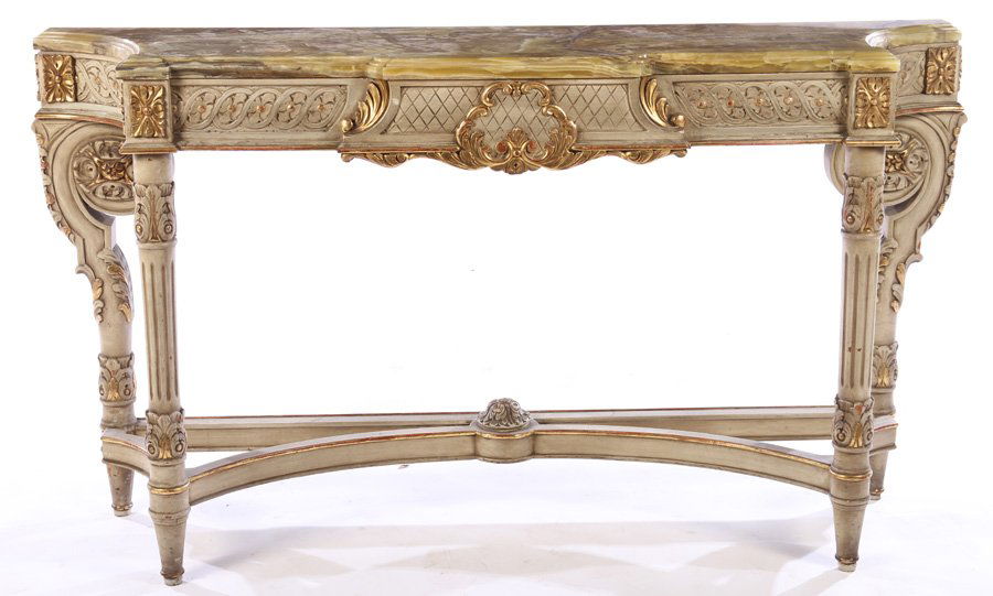 LOUIS XVI GILTWOOD PAINTED CONSOLE TABLE 1920 (1 of 6)
