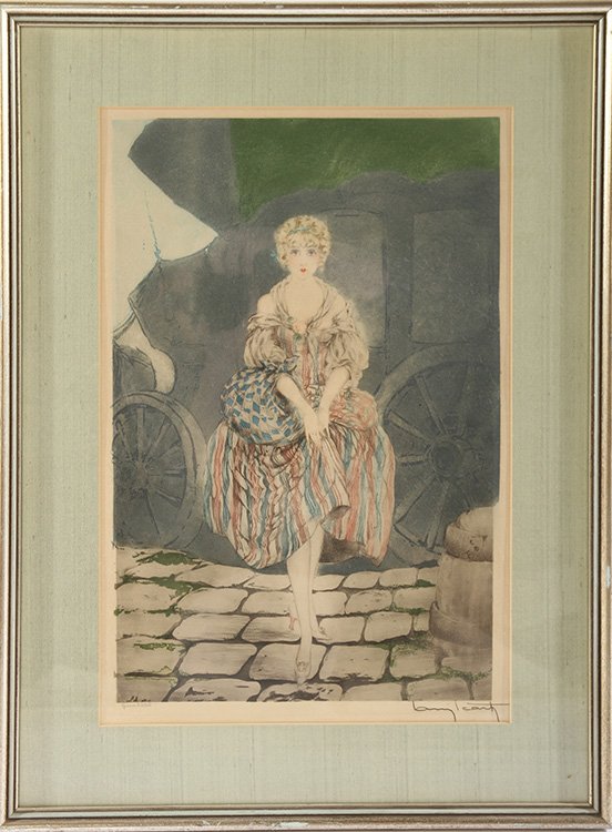 LOUIS ICART "MANON" SIGNED COLOR ETCHING (1 of 5)