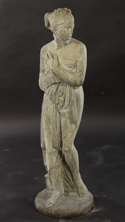 NEOCLASSICAL STYLE CAST STONE GARDEN FIGURE (1 of 4)