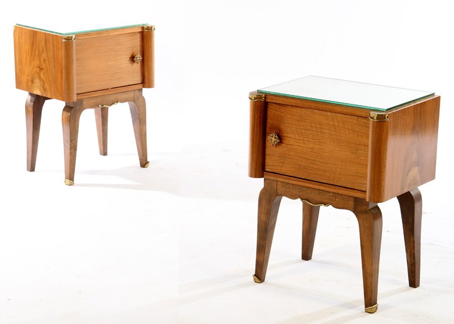 PAIR FRENCH ART DECO SIDE CABINETS 1930 (1 of 6)