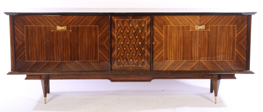 FRENCH MACASSAR SATINWOOD SIDEBOARD LELEU STYLE (1 of 5)