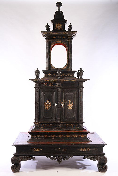 EBONIZED BURMEE ALTAR CABINET (1 of 8)