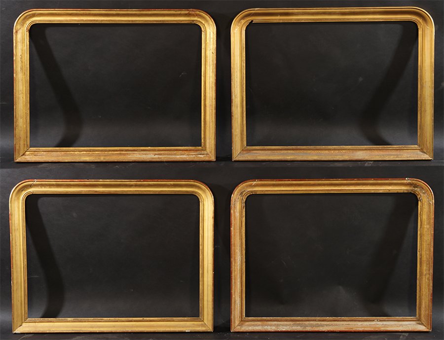 4 FRENCH LOUIS PHILIPPE CARVED GILTWOOD FRAMES (1 of 5)