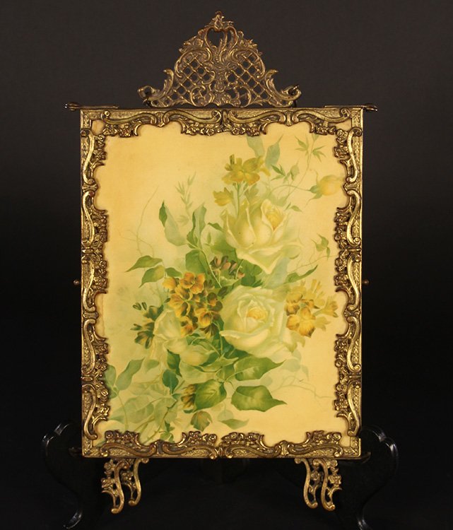 VICTORIAN FOLDING TRIPTYCH MIRROR C.1900 (1 of 4)