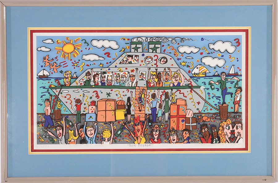 JAMES RIZZI "BON VOYAGE" COLOR LITHOGRAPH SIGNED (1 of 6)