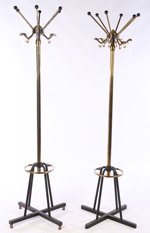 PAIR HAT RACKS UMBRELLA STANDS 1950 (1 of 6)