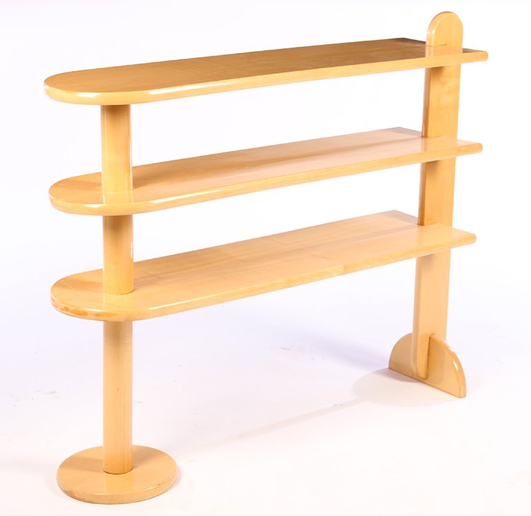 FRENCH EUGENE PRINTZ SYCAMORE OPEN BOOKSHELF 1935 (1 of 3)