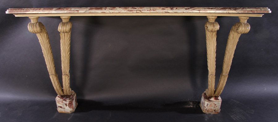 MAISON JANSEN CARVED PAINTED CONSOLE TABLE 1940 (1 of 4)