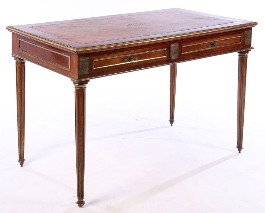 FRENCH DIRECTOIRE WRITING DESK INSET LEATHER 1930 (1 of 4)