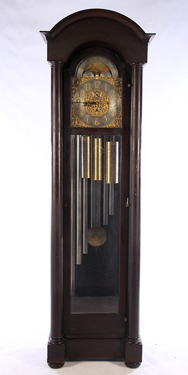 A LABELED B.J. COOKES SON TALL CASE CLOCK C.1910 (1 of 6)