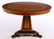 SIGNED BAKER REGENCY CENTER TABLE BURL WOOD ROUND TOP