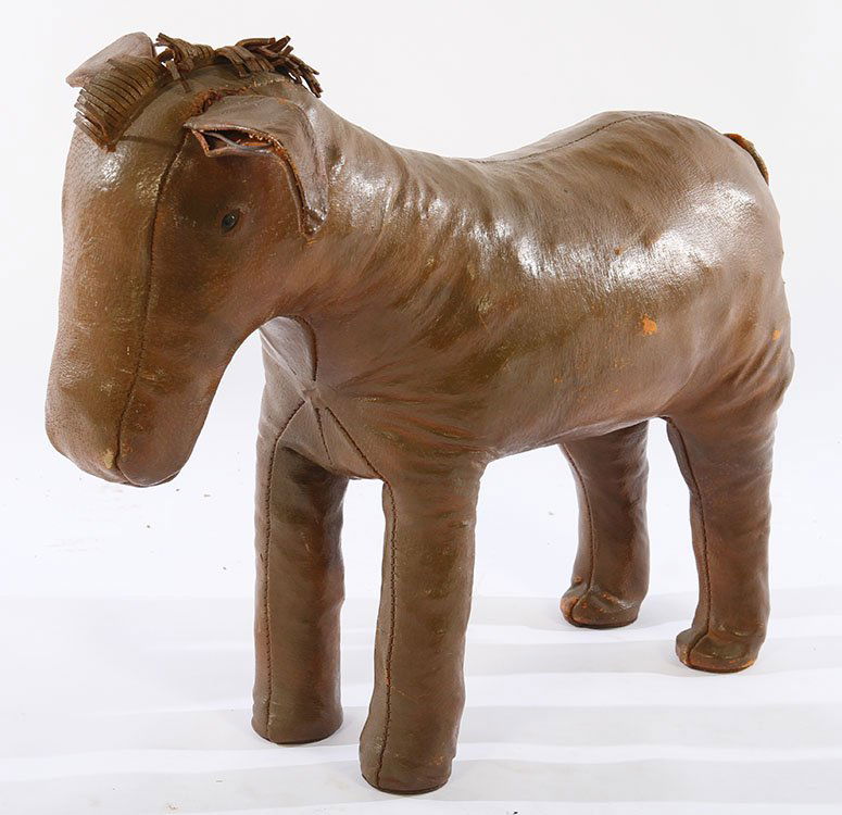 VINTAGE ABERCROMBIE FITCH LEATHER FOOT REST 1940 (1 of 5)