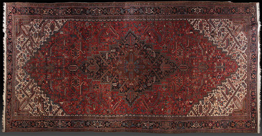 SEMI ANTIQUE ROOM SIZED ORIENTAL RUG (1 of 6)