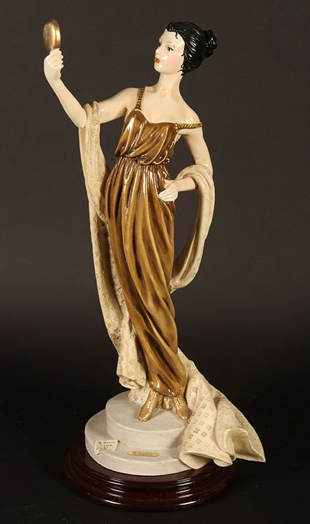 LIMITED EDITION "A. SANTINI" ITALIAN FIGURINE: A limited edition "A. Santini" Italian figurine, comes with certificate stating it is number 99 of 2000. Ht: 20" Width: 9" Depth: 8"