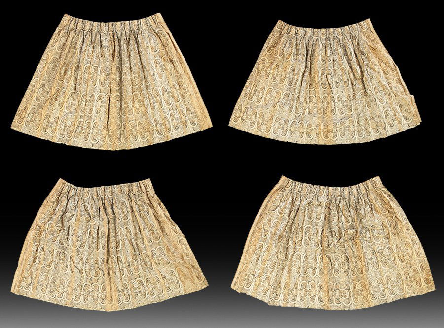 FOUR FORTUNY CURTAIN PANELS AND OTHER REMNANTS (1 of 9)