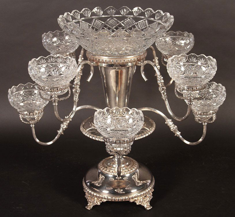 EARLY 20TH CENTURY SILVERPLATE CENTERPIECE (1 of 7)