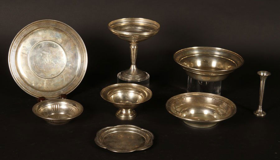 8 PIECE LOT OF STERLING SILVER STIEFF LUNT C.1950 (1 of 7)