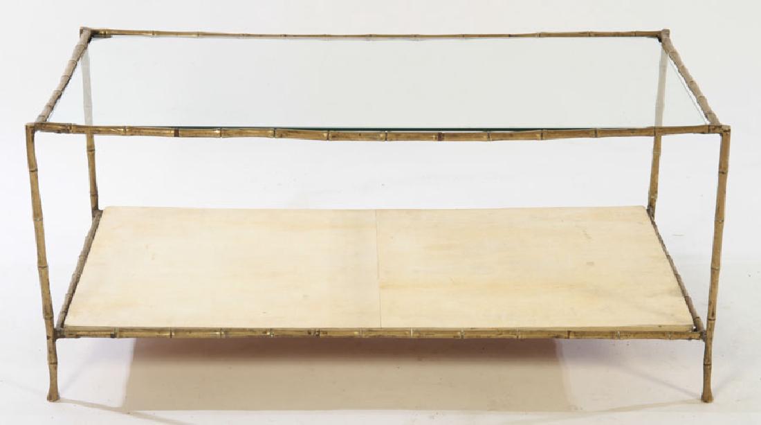 BAGUES STYLE BRONZE COFFEE TABLE 1960 (1 of 5)