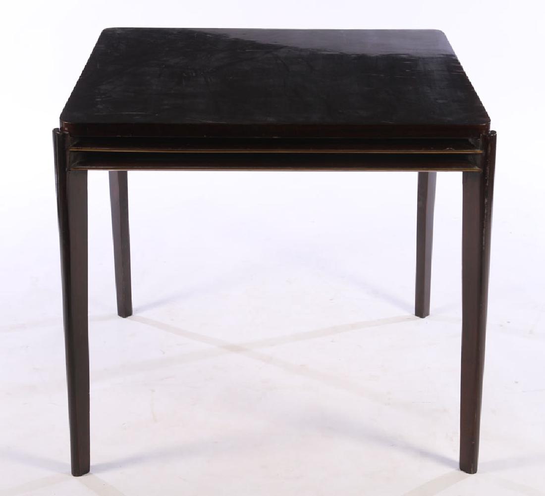 ART DECO GAMES TABLE BRONZE TRIMMED APRON (1 of 4)