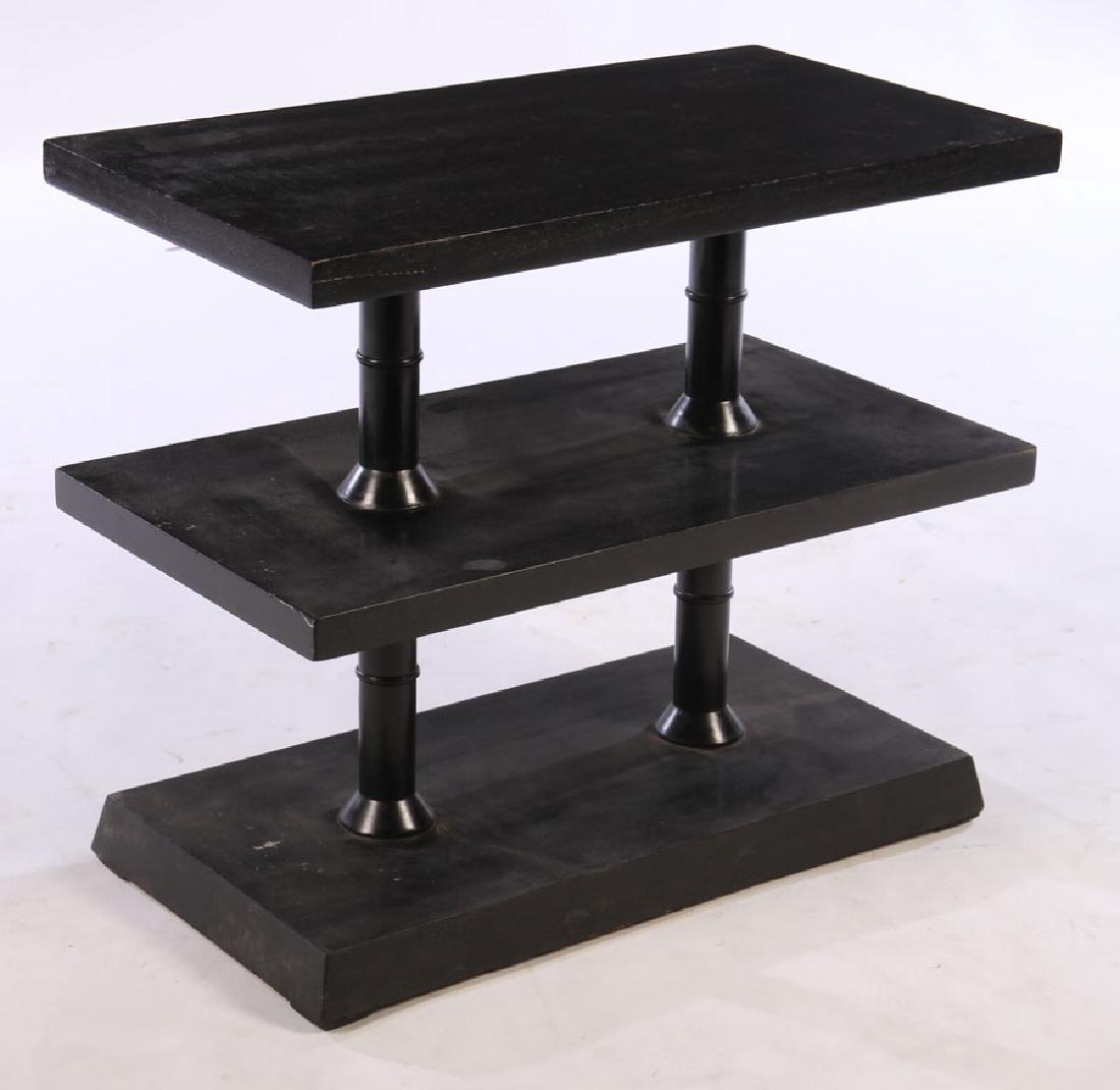 STYLISH SIDE TABLE FAUX BAMBOO 1970 (1 of 5)