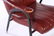 ITALIAN MODERN ARM CHAIR & MATCHING OTTOMAN 1960 - 3