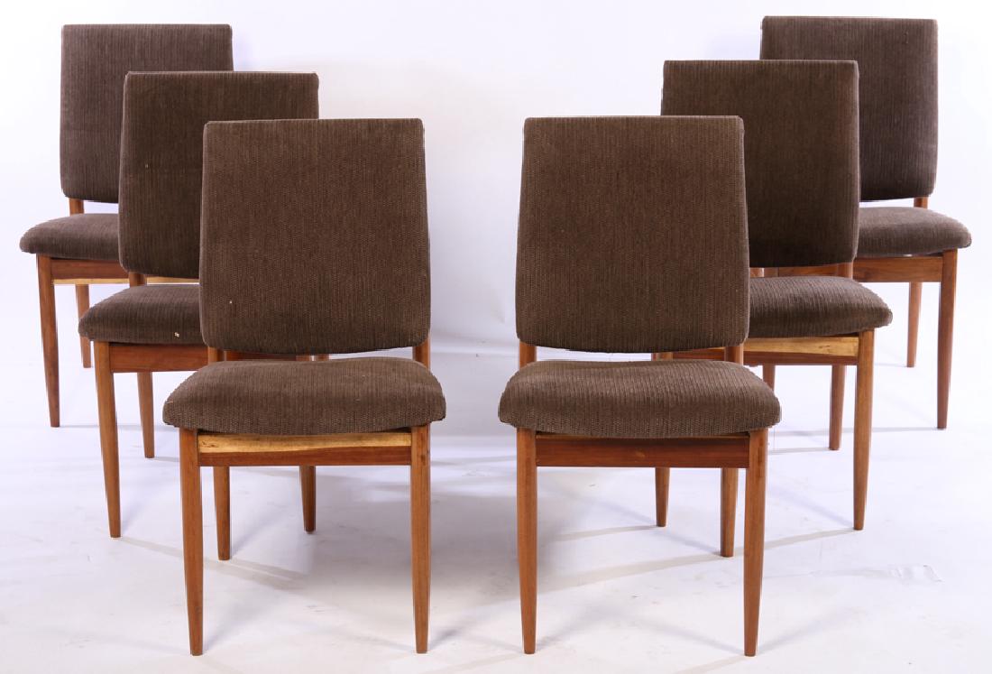 SET OF 6 REUPHOLSTERED DANISH DINING CHAIRS C1960 (1 of 4)