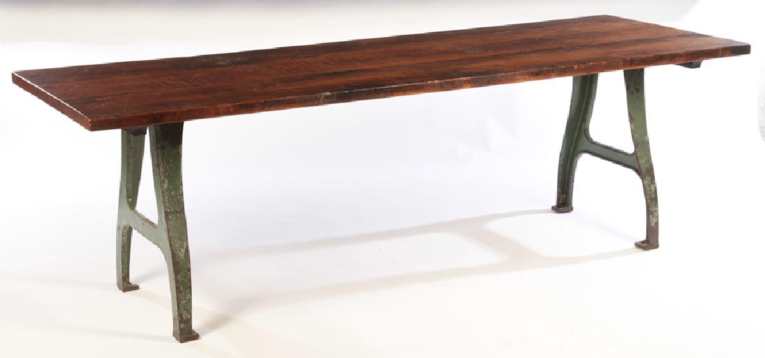 INDUSTRIAL WORK OR DINING TABLE WOOD TP 1915 (1 of 4)