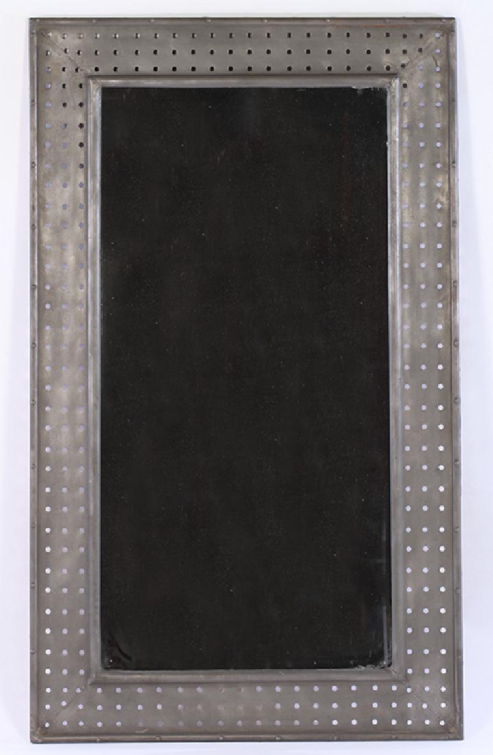 AMERICAN STEEL FRAME WALL MIRROR CIRCA 1970 (1 of 2)