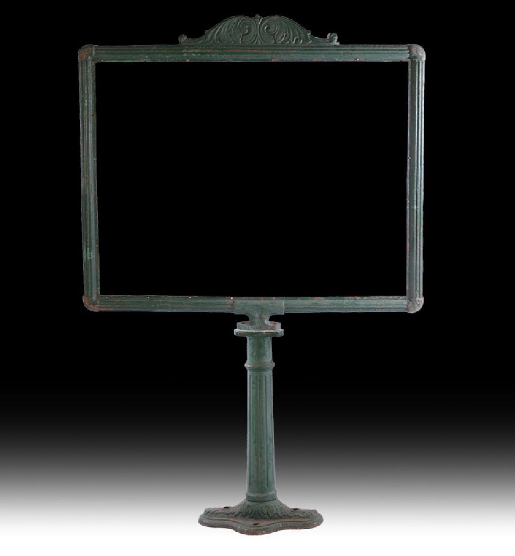 CAST IRON LARGE SIGN FRAME 1900 (1 of 5)
