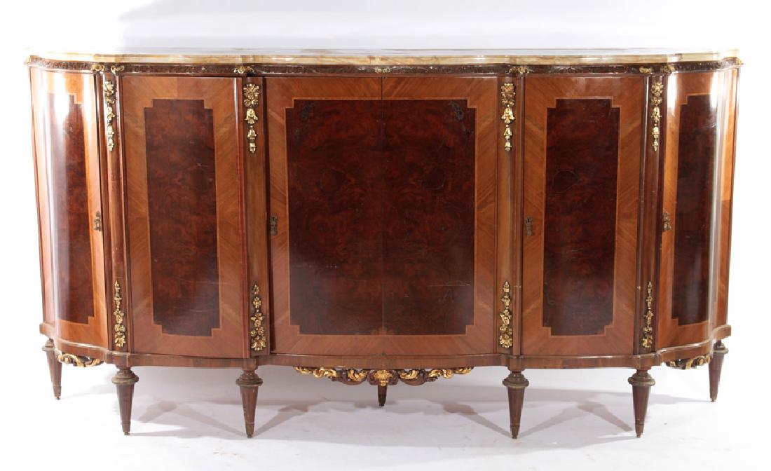 LOUIS XV SIDEBOARD SHAPED ONYX TOP (1 of 7)