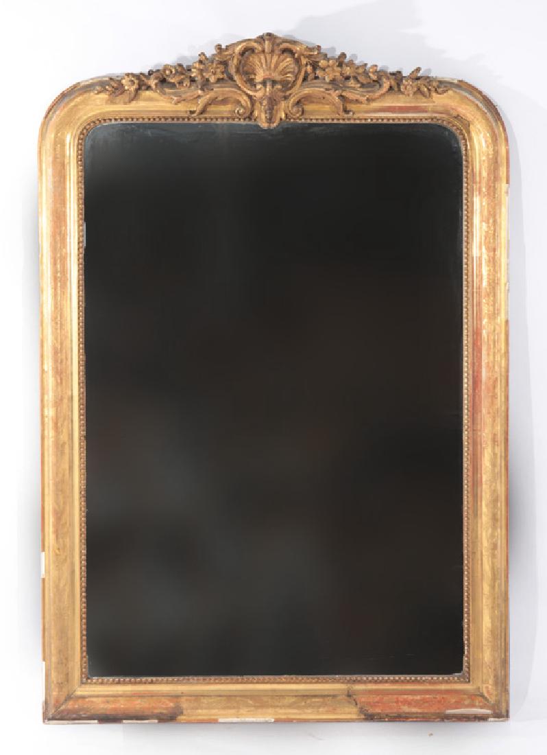 19TH CENT. LOUIS PHILIPPE GILT CARVED MIRROR (1 of 3)